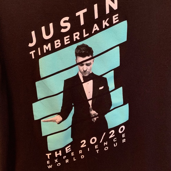 Justin Timberlake 2013 Black 20/20 Experience Tour Tee Medium - Picture 2 of 5